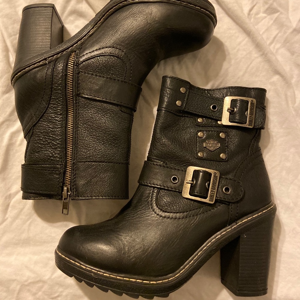 Harley-Davidson Women’s Leather Ankle Boots 9.5